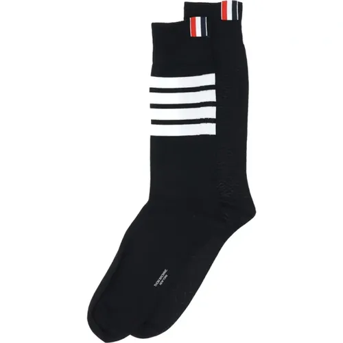 Bar Mid Calf Socks, One Size , male, Sizes: ONE SIZE - Thom Browne - Modalova