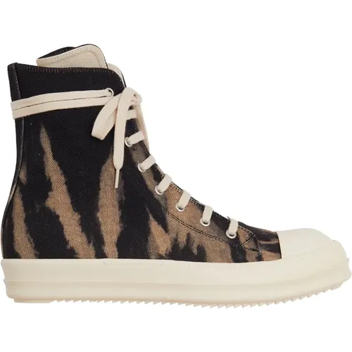 Denim High Top Sneaker , Damen, Größe: 42 EU - Rick Owens - Modalova