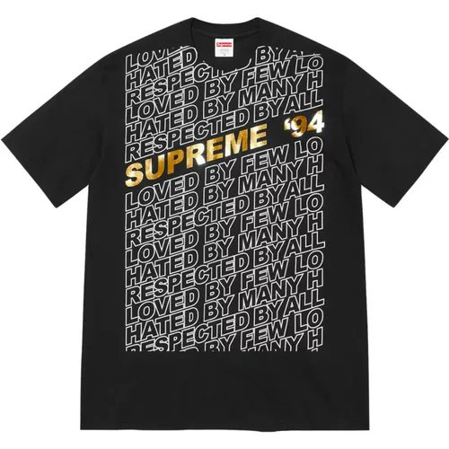 Klassisches Schwarzes Respekt Tee Limited Edition , Herren, Größe: 2XL - Supreme - Modalova