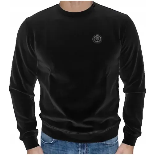 Iconic Crewneck Sweatshirt with Logo Plaque , male, Sizes: M, 2XL, XL - Plein Sport - Modalova