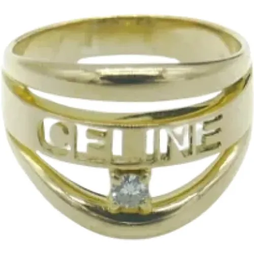 Pre-owned White Gold rings , female, Sizes: ONE SIZE - Celine Vintage - Modalova