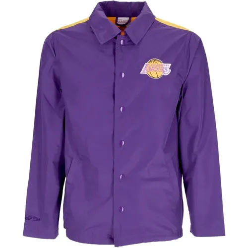 NBA Big Face Coach Jacket , male, Sizes: L, XL, M, S - Mitchell & Ness - Modalova