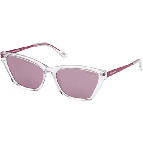 Polarisierte braune Gläser Sonnenbrille , Damen, Größe: 56 MM - Skechers - Modalova