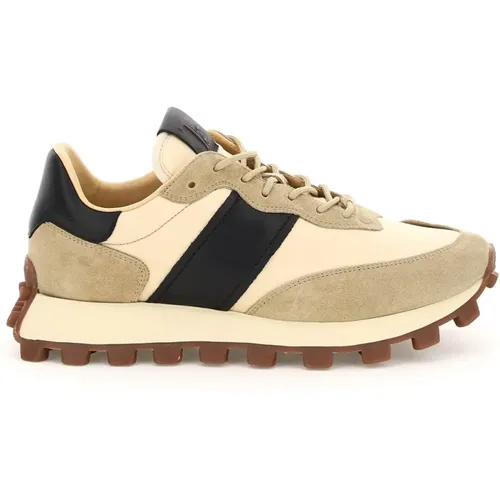 Wildleder Leder Nylon Sneakers , Herren, Größe: 43 EU - TOD'S - Modalova