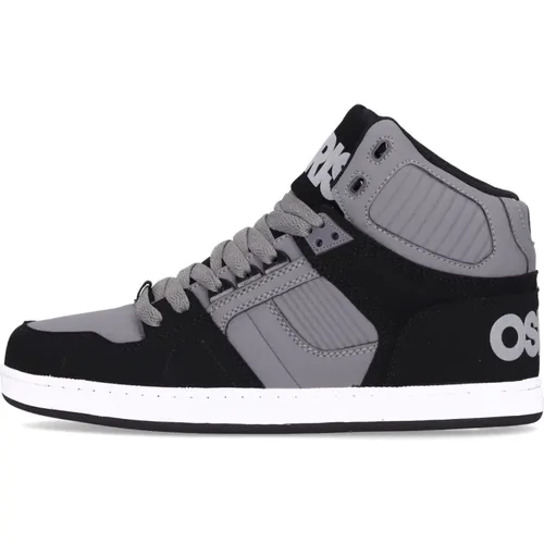 High Skate Shoes /Grey/White , male, Sizes: 9 UK, 8 UK, 8 1/2 UK, 10 UK, 7 1/2 UK, 12 UK, 6 1/2 UK - Osiris - Modalova