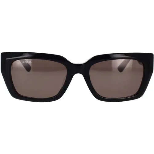 Stylish Sunglasses with Vintage-Inspired Logo , unisex, Sizes: 54 MM - Balenciaga - Modalova