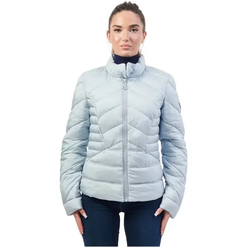 Blaue Stepp-Isolierjacke , Damen, Größe: L - Guess - Modalova