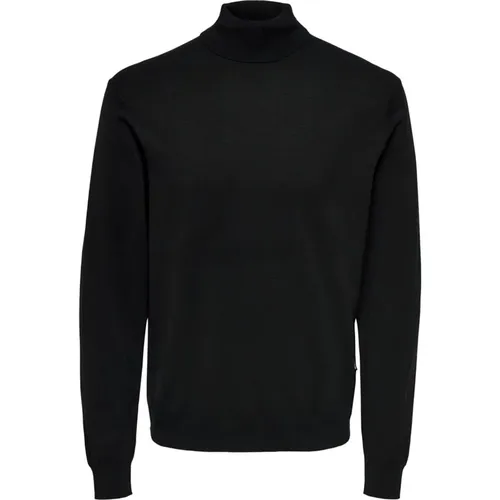 Eleganter Rollkragenpullover für Herren , Herren, Größe: 2XL - Only & Sons - Modalova