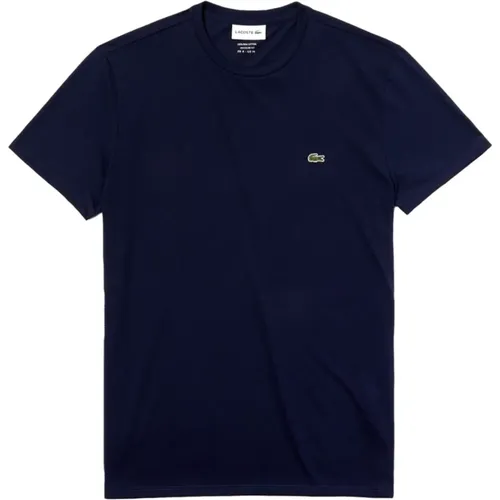 T-Shirts,Blau Logo Front T-shirt - Lacoste - Modalova