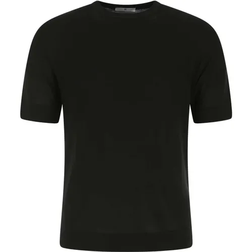 Stilvolles Schwarzes Baumwoll-T-Shirt , Herren, Größe: S - PT Torino - Modalova