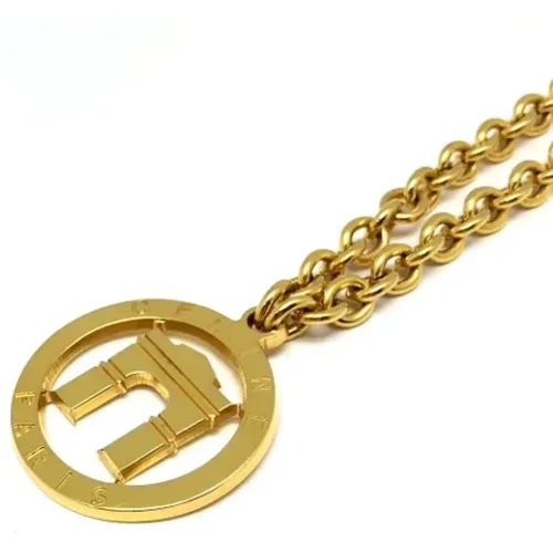 Pre-owned Gold Metal Celine Necklace , female, Sizes: ONE SIZE - Celine Vintage - Modalova
