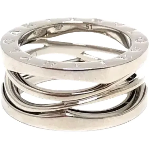 Pre-owned White Gold rings , female, Sizes: ONE SIZE - Bvlgari Vintage - Modalova