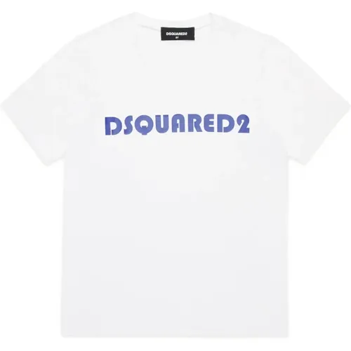 T-Shirt mit Hauptstadt-Logo - Dsquared2 - Modalova