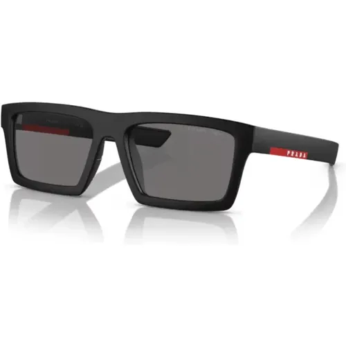 Sporty Rectangular Sunglasses , male, Sizes: 58 MM - Prada - Modalova