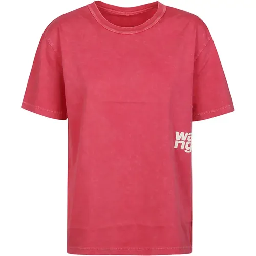 Kirsch Puff Logo T-Shirt,T-Shirts - T by Alexander Wang - Modalova