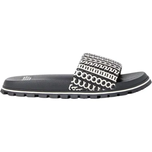 Leder Monogram Slides Marc Jacobs - Marc Jacobs - Modalova