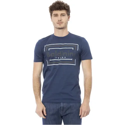 Trend T-shirt mit Logo-Muster , Herren, Größe: L - Baldinini - Modalova