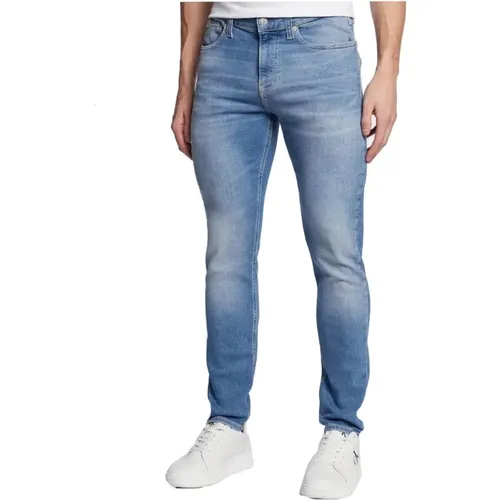 Casual Stone Washed Skinny Jeans , male, Sizes: W30 L32 - Calvin Klein - Modalova