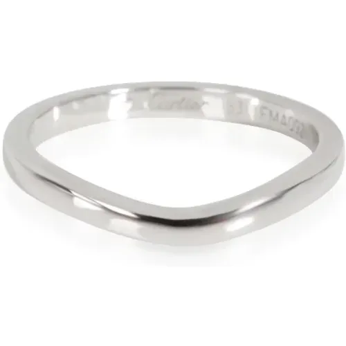 Pre-owned Platinum rings , female, Sizes: ONE SIZE - Cartier Vintage - Modalova