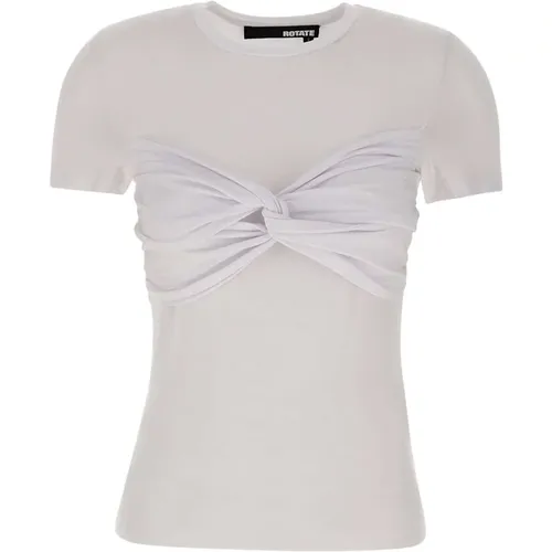 T-shirt with Bow Detail , female, Sizes: S, M, XS - Rotate Birger Christensen - Modalova