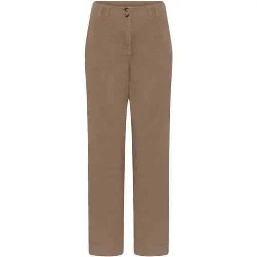 Straight Leg Trousers Portabella Style , female, Sizes: L, 3XL, 2XL, M, XL - Gustav - Modalova