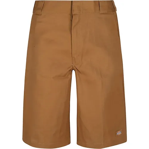 Braune Shorts, Passend in Größe, Modell 1,84m , Herren, Größe: W32 - Dickies - Modalova