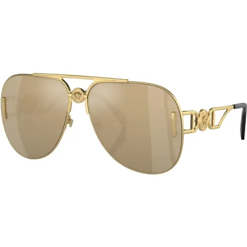 Ve2255 100203 Sunglasses , unisex, Sizes: 63 MM - Versace - Modalova