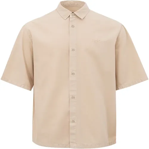 Short Sleeve Shirts , Herren, Größe: M - Armani Exchange - Modalova