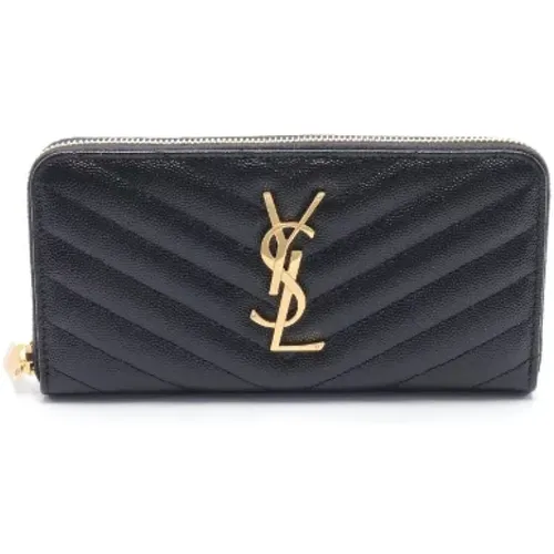 Pre-owned Leather wallets , female, Sizes: ONE SIZE - Yves Saint Laurent Vintage - Modalova