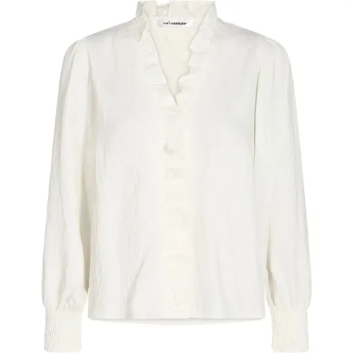 Feminine Frill Shirt Blouse , female, Sizes: M - Co'Couture - Modalova
