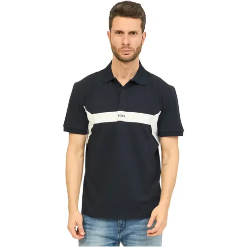 Color Block Polo Shirt , male, Sizes: S, L, XL, 2XL, M - Hugo Boss - Modalova