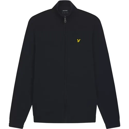 Strickpullover mit Reißverschluss , Herren, Größe: L - Lyle & Scott - Modalova