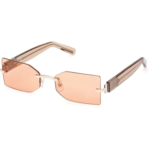 Damen Sonnenbrille in Braun Transparent - Gcds - Modalova