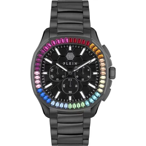 Rainbow Chrono Watch for Men , male, Sizes: ONE SIZE - Philipp Plein - Modalova