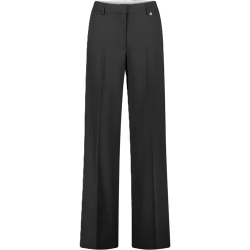 Nolan Hose Gerades Bein Versteckter Knopf,Schwarze Straight-Leg Hose - Fabienne Chapot - Modalova