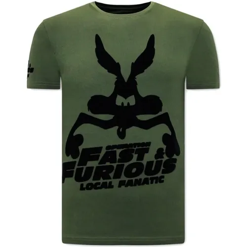 T-Shirt mit Aufdruck Fast and Furious , Herren, Größe: S - Local Fanatic - Modalova