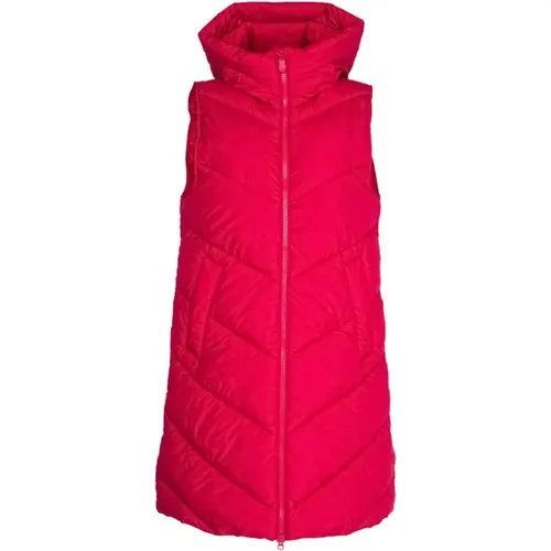 Rote Tango Synthetische Jacke für Damen , Damen, Größe: M - Save The Duck - Modalova