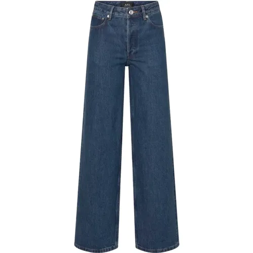 Retro Style Wide Leg Jeans , Damen, Größe: W26 - A.P.C. - Modalova