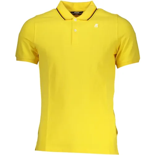 Gelbes Poloshirt Kurzarm , Herren, Größe: XL - K-way - Modalova