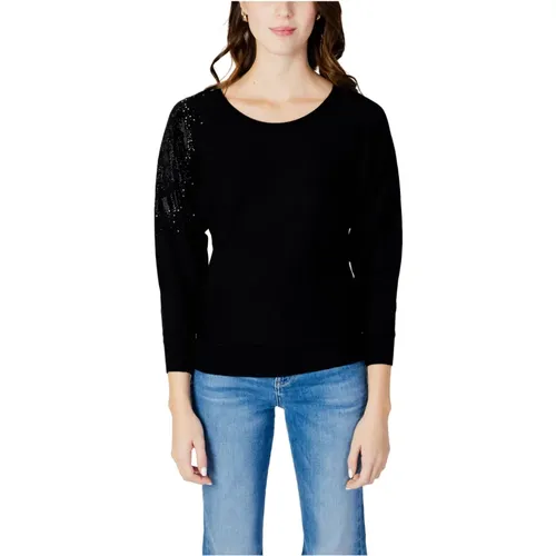 Leslie Logo Bat Sleeve Damen Top , Damen, Größe: M - Guess - Modalova