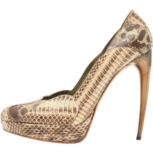 Pre-owned Leather heels , female, Sizes: 8 UK - Alexander McQueen Pre-owned - Modalova