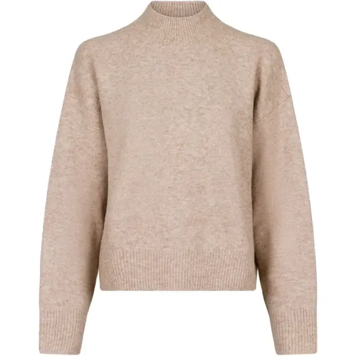 Soft Knit Sweater Sand Melange , female, Sizes: XS, 2XL, M, S - NEO NOIR - Modalova