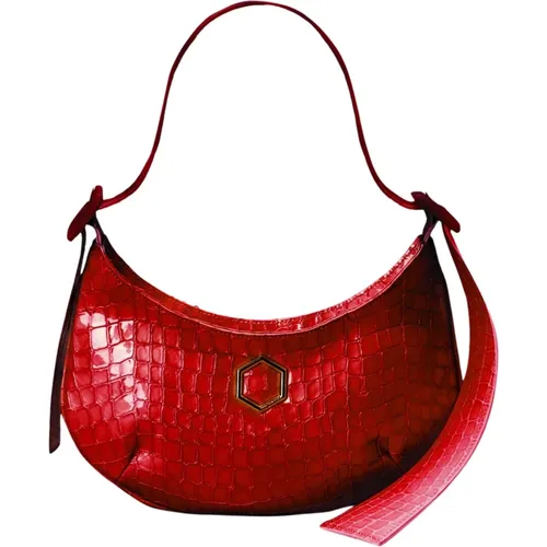 Cassie Cocco Leather Hobo Bag , female, Sizes: ONE SIZE - Hibourama - Modalova
