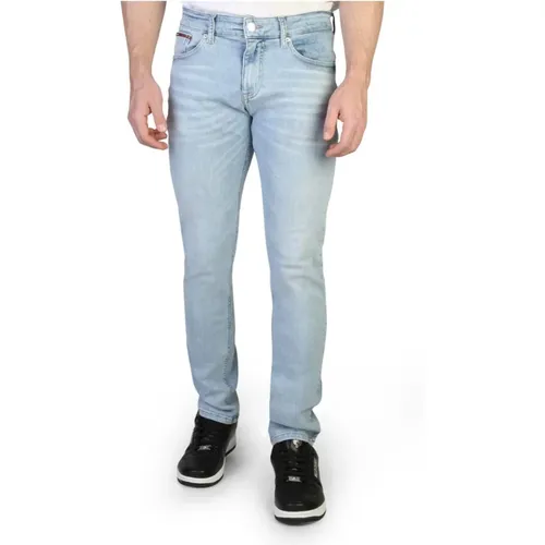 Slim Fit Jeans in einfarbig mit Knopf- und Reißverschluss - Tommy Hilfiger - Modalova