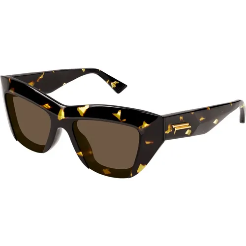 Dark Tortoise Sunglasses , female, Sizes: 52 MM - Bottega Veneta - Modalova
