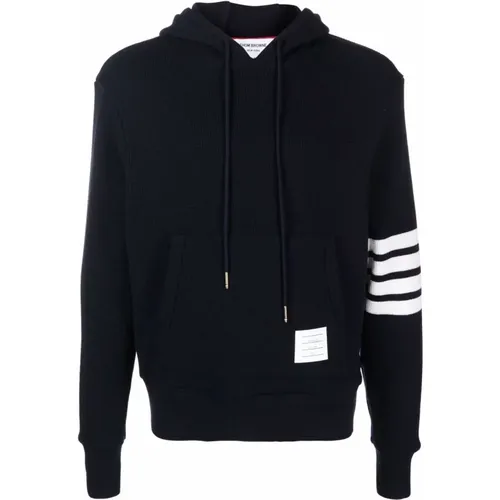 Bar Stripe Hoodie Sweaters , male, Sizes: XL - Thom Browne - Modalova