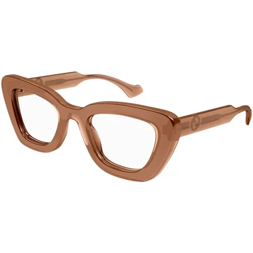 Brauner Rahmen Sonnenbrille Gg1555O 004 - Gucci - Modalova
