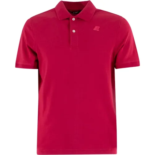 Coral Red Polo Shirt K-Way - K-way - Modalova