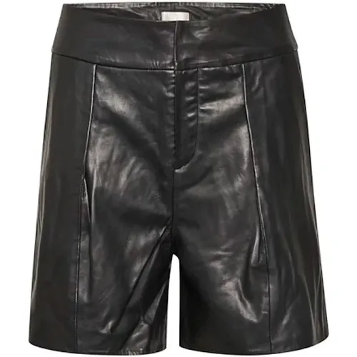 Lamb Leather Shorts , female, Sizes: 2XL, 3XL, M, XL, L, S - My Essential Wardrobe - Modalova