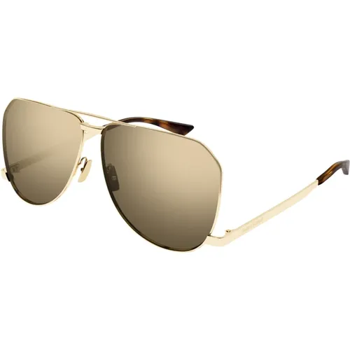 Goldstaub Sonnenbrille , Herren, Größe: 61 MM - Saint Laurent - Modalova